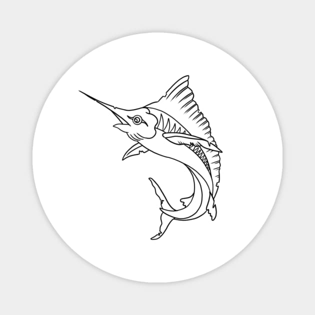 HomeSchoolTattoo Marlin Magnet by HomeSchoolTattoo